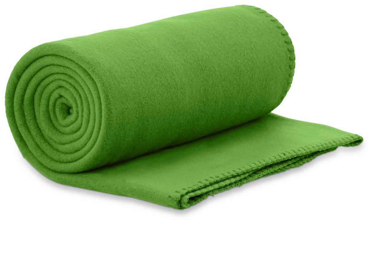 Pătură din fleece Bea, cca. 130x160cm - verde, textil (130/160cm) - Best Price