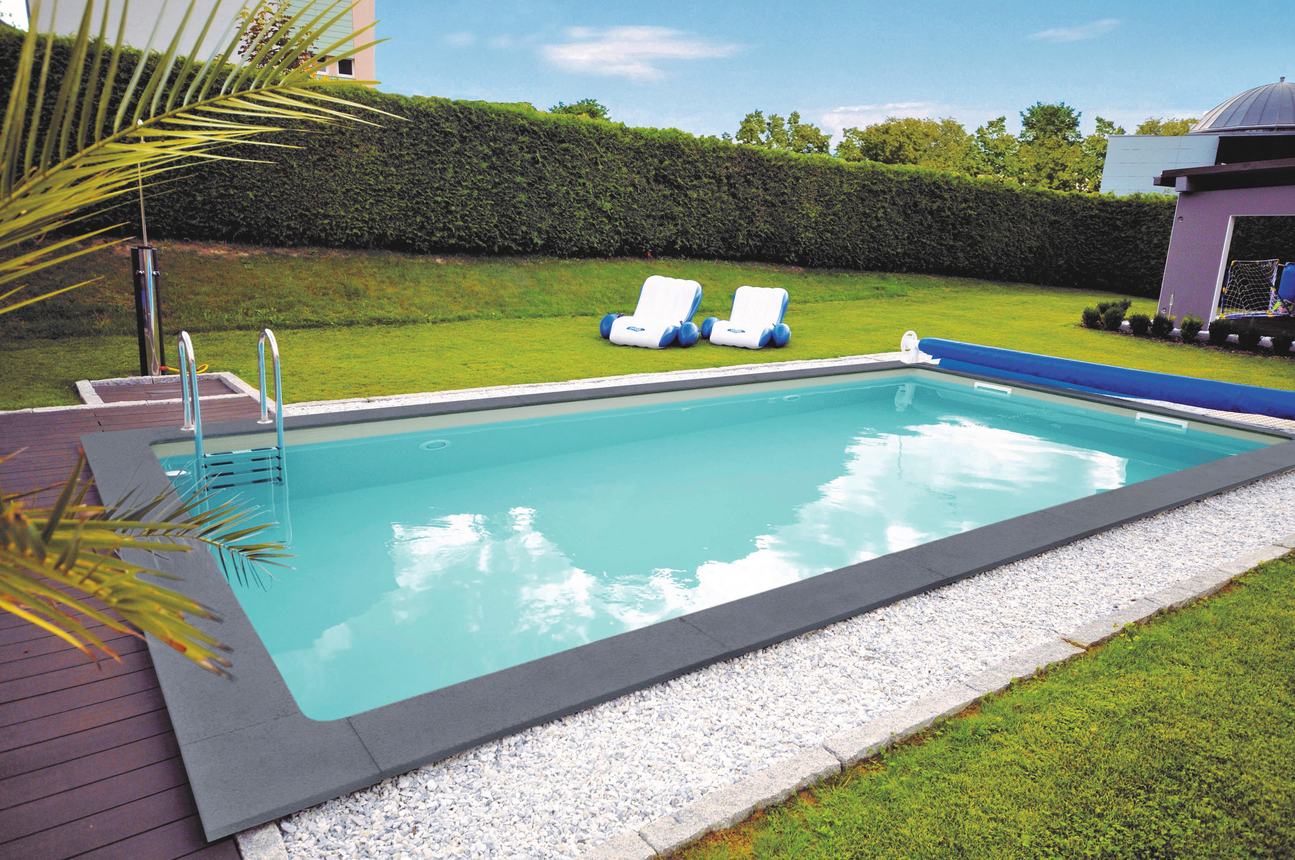 Schwimmbecken Styropor ca. 700x350x150cm - Blau, Basics, Kunststoff (700/350/150cm)