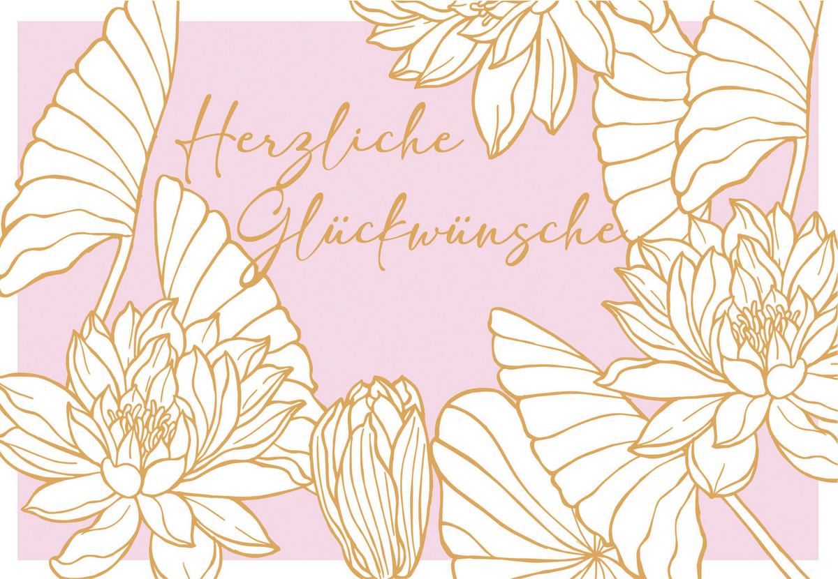 Glückwunschkarte Edelschwarz Multicolor - Basics, Papier (18/13cm)