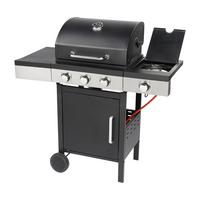 Gasgrill Jürgen Schwarz - Schwarz, KONVENTIONELL, Kunststoff/Metall (110/110/53cm) - Mömax