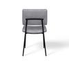STOL ELIA - grå/svart, Modern, metall/trä (56/85/47cm) - Bessagi Home