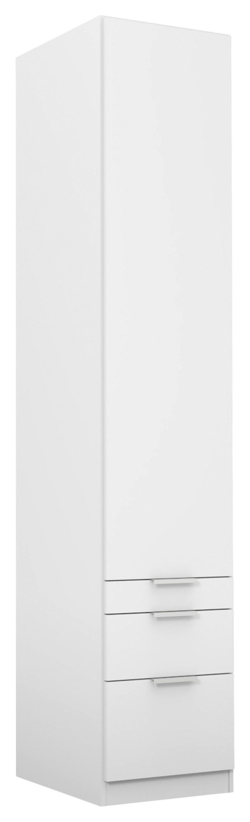 Ormar S Klasičnim Vratima Alabama - bijela/boje aluminija, Moderno, drvni materijal (47/229/54cm) - Modern Living