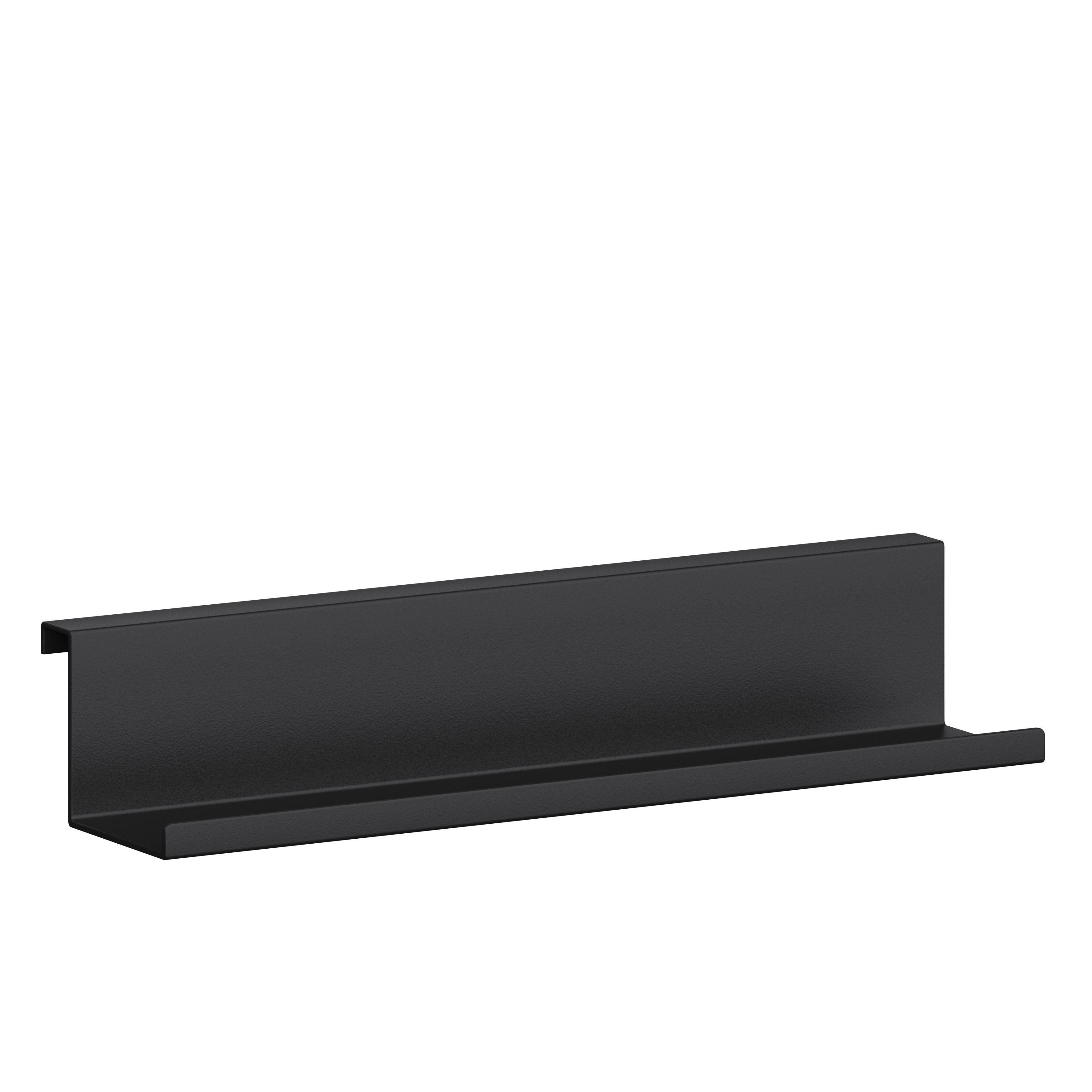 Ablage Systemstyle Schwarz - Schwarz, MODERN, Metall (28/5/7cm) - System Style