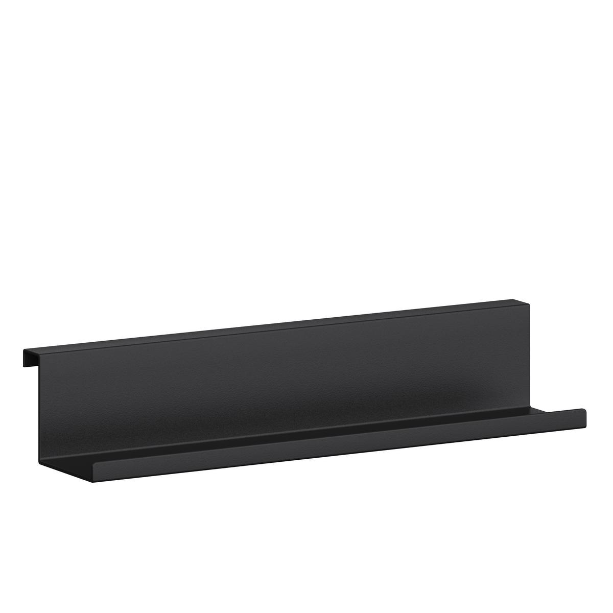 Ablage Systemstyle Schwarz - Schwarz, MODERN, Metall (28/5/7cm) - System Style