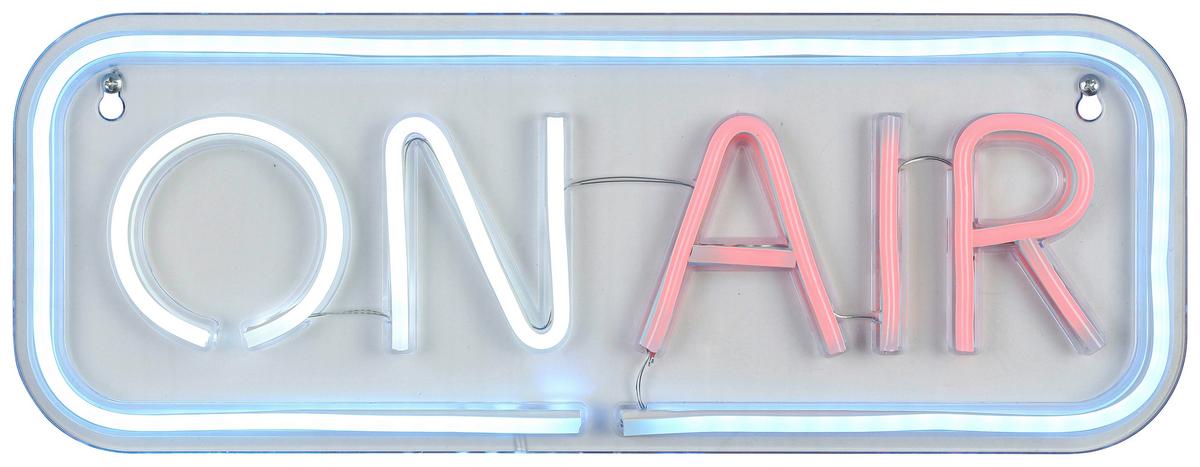 Lampă LED decorativă Oni - alb/transparent, Modern, plastic (40/15/1,30cm) - Mömax