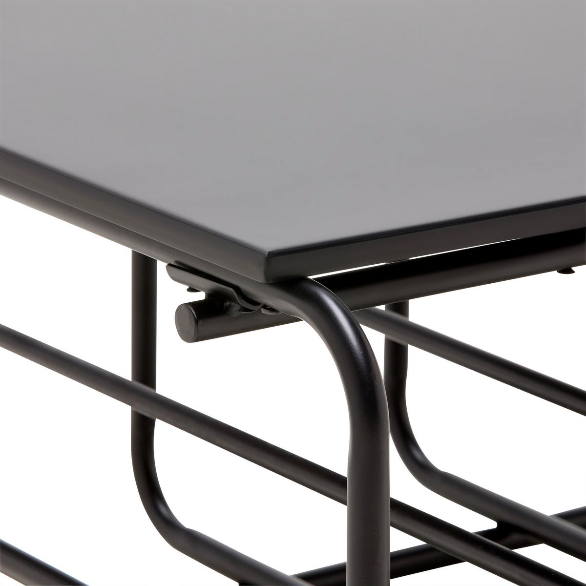 Couchtisch Pipe Schwarz - Schwarz, MODERN, Holzwerkstoff/Metall (70/38/70cm) - Mömax