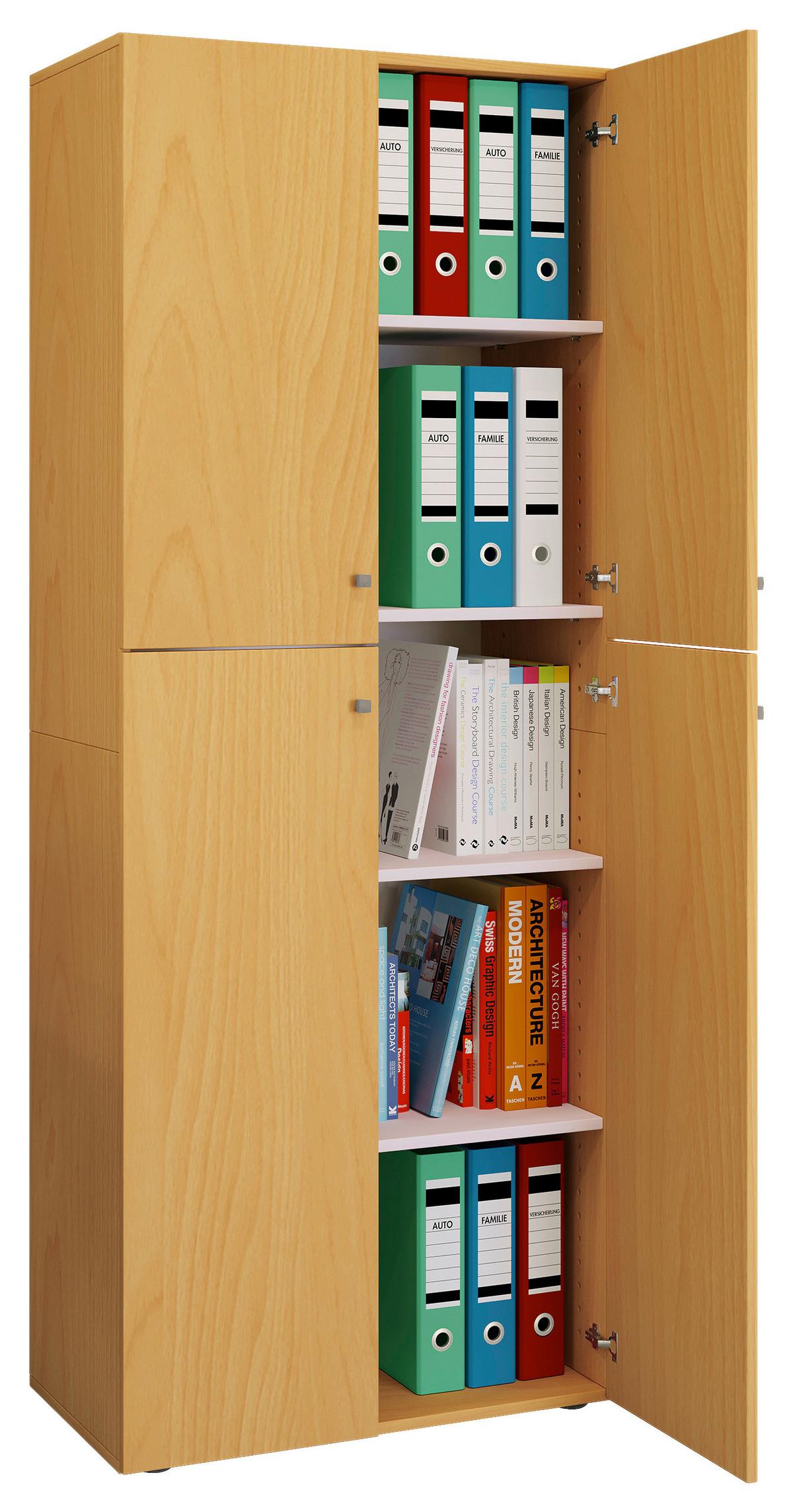 Aktenschrank Lona Buchefarben - Buchefarben, KONVENTIONELL, Holzwerkstoff (70/182/37cm) - MID.YOU