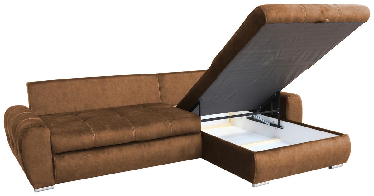 Kutna Garnitura Solar - bijela/tamno narančasta, Moderno, drvo/metal (277/175cm) - Modern Living