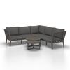 LOUNGEGRUPP MALOU - mörkgrå/antracit, Modern, metall/textil (218/68/76,5cm) - Bessagi Garden