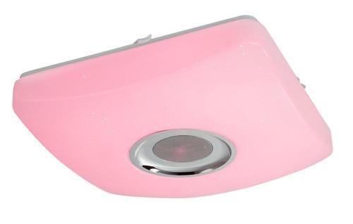 Stropna Led-svetilka Ayleen, S Sijalko - barve kroma/bela, Basics, kovina/umetna masa (36,5/36,5/9cm) - Globo