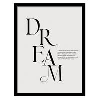 Slika Vous I - črna/bež, papir/leseni material (30/40cm) - Mömax