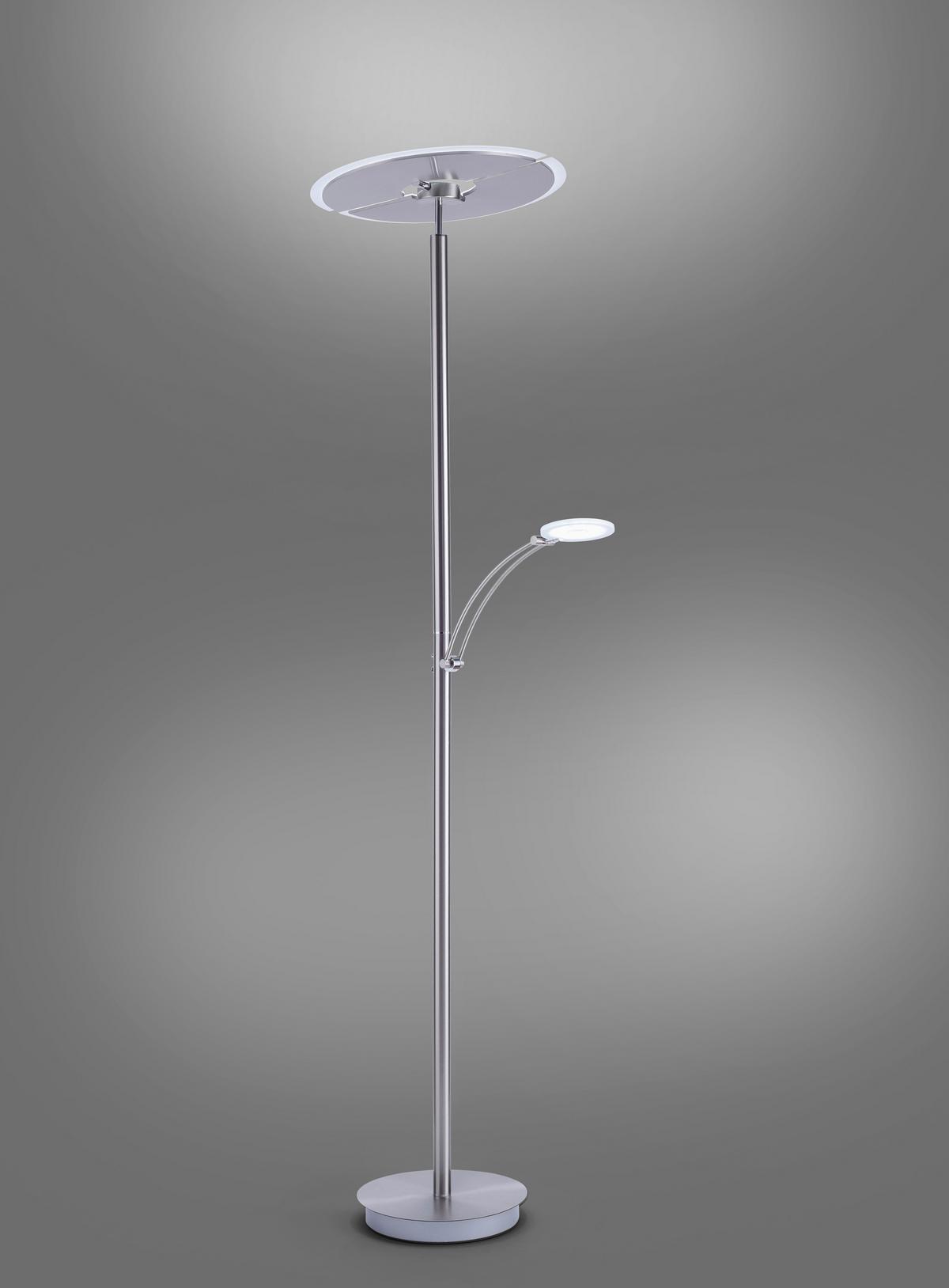 LED-Deckenfluter Artur max. 54 Watt - Silberfarben, Basics, Metall (68/45,5/200,3cm) - Paul Neuhaus