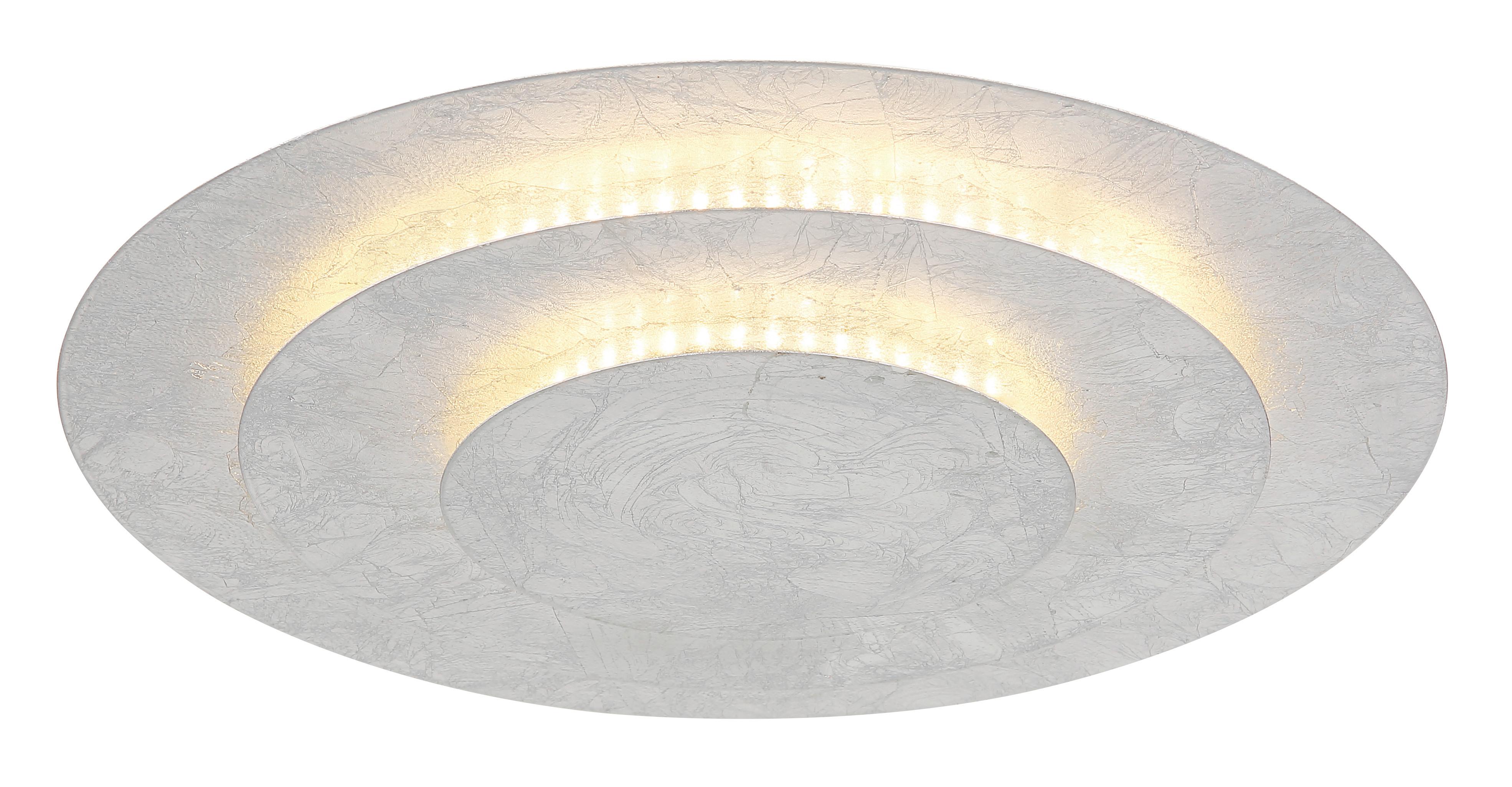 Led Stropna Svjetiljka Heda - srebrne boje, Design, metal (35/7cm) - Globo