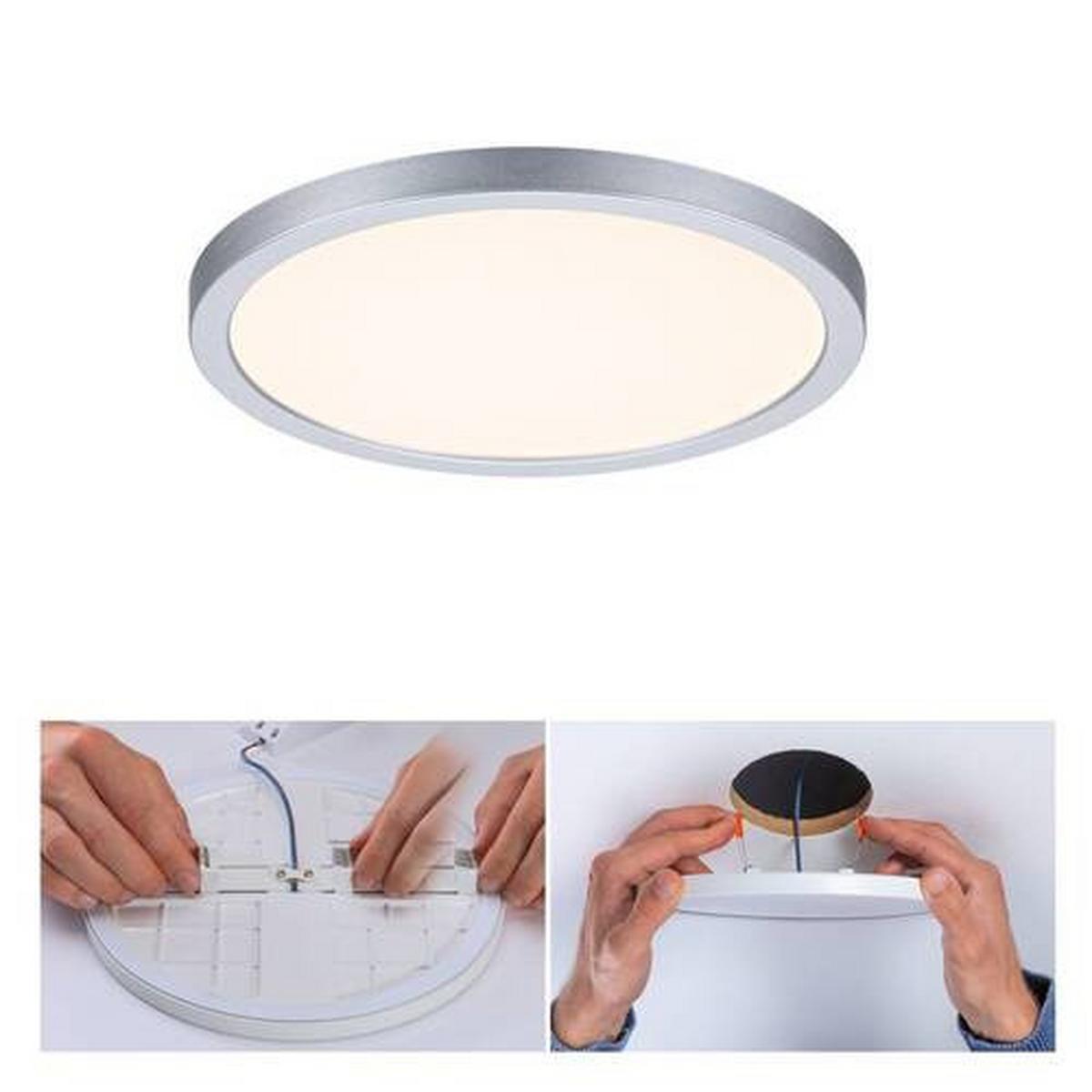 LED-Paneel Areo VariFit in Chromfarben max. 13 Watt - Chromfarben, Design, Kunststoff (17,5cm) - Paulmann