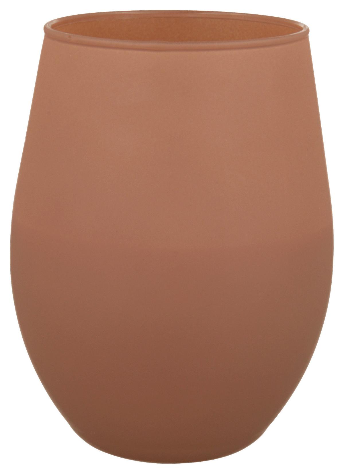 Gyertya Üvegben Candela - feketeszeder/korall, Üveg (7,6/12,5cm) - Modern Living