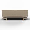 BÄDDSOFFA FUNKY - beige/lerfärgad, Modern, trä/textil (183/73/79cm) - Bessagi Home