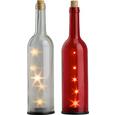 LED-Dekoleuchte Stacy inkl. 5x Led - Transparent/Rot, Glas (30cm)
