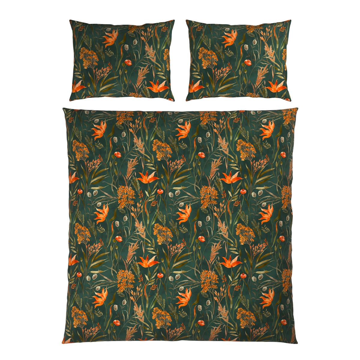 Lenjerie de pat Nora, cca. 200x220/2x50x70 cm - verde, Modern, textil (200/220cm) - Mömax