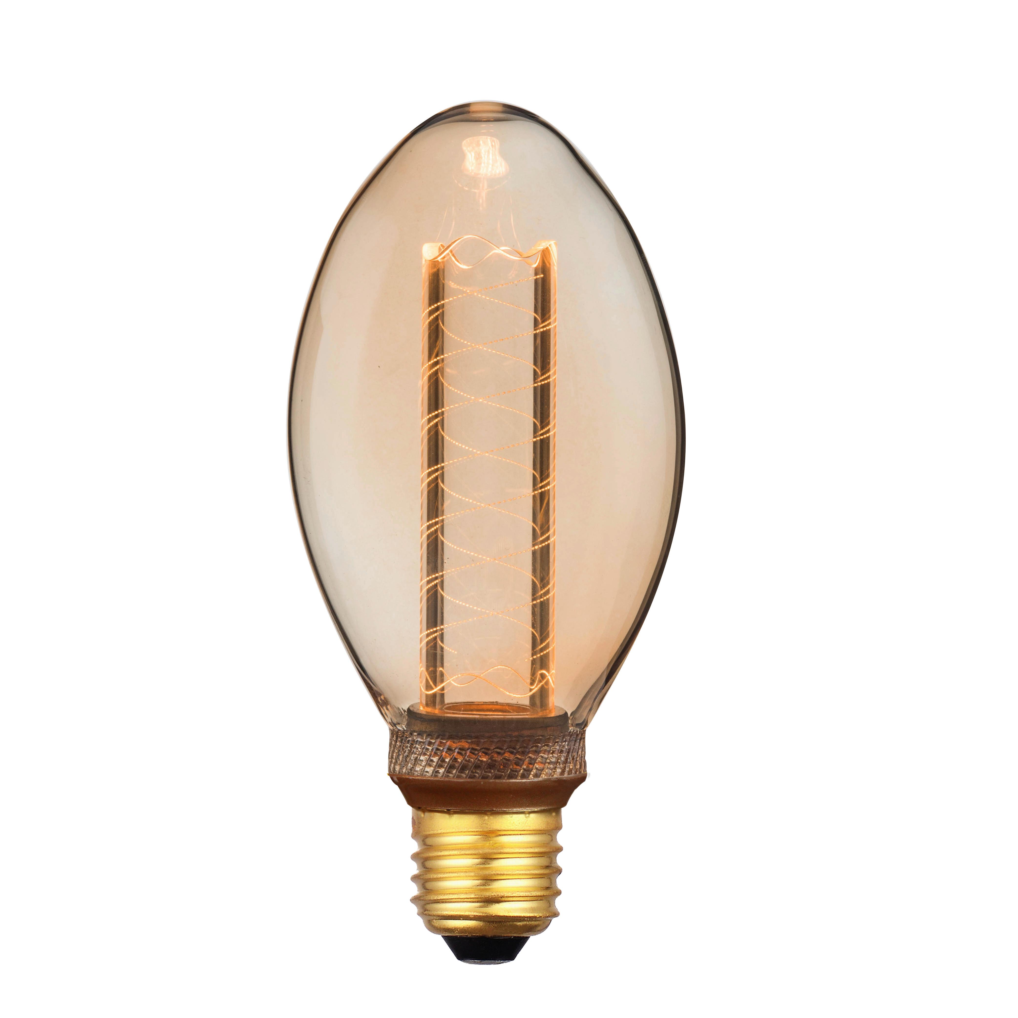 Deko-Leuchtmittel Acrli max. 4 Watt - Bernsteinfarben, ROMANTIK / LANDHAUS, Glas (7,5/16cm) - Modern Living