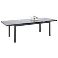 Gartentisch Glasglow in Grau - Grau, MODERN, Glas/Metall (180-240/75/100cm) - MÖMAX modern living