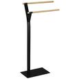 Suport Pentru Prosop Lacchio - culoare natur/negru, Konventionell, lemn/metal (42/87/20cm) - Homezone Suport Pentru Prosop Lacchio - culoare natur/negru, Konventionell, lemn/metal (42/87/20cm) - Homezone