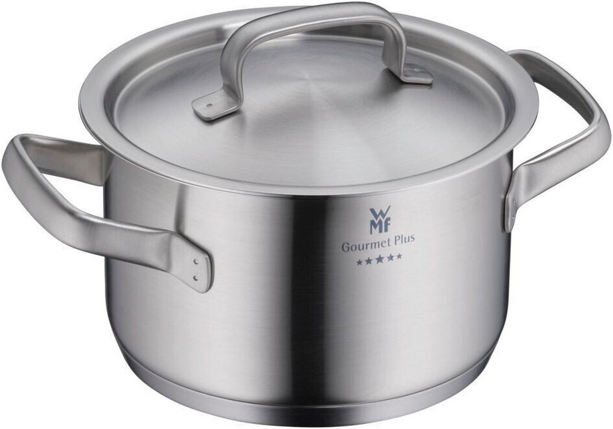 ZESTAW GARNKÓW GOURMET PLUS WMF - kolor stalowy, Basics, metal (50,6/29,4/23,7cm) - WMF