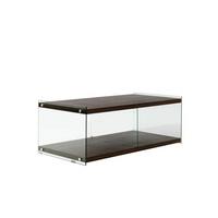 Beistelltisch Elementary 200 Hellbraun - Hellbraun, Design, Glas/Holz (120/45/60cm) - Kayoom