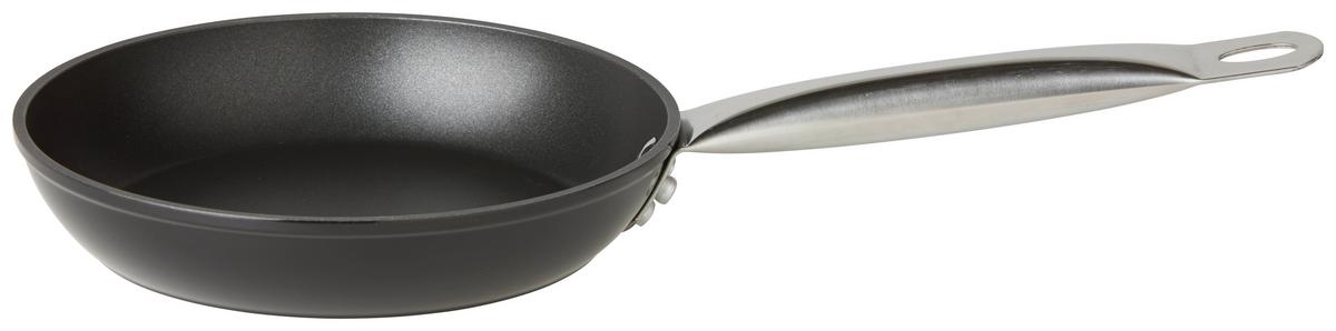 Bratpfanne Classic Ø ca. 20cm - Silberfarben/Schwarz, KONVENTIONELL, Metall (20/4,2cm) - Mömax