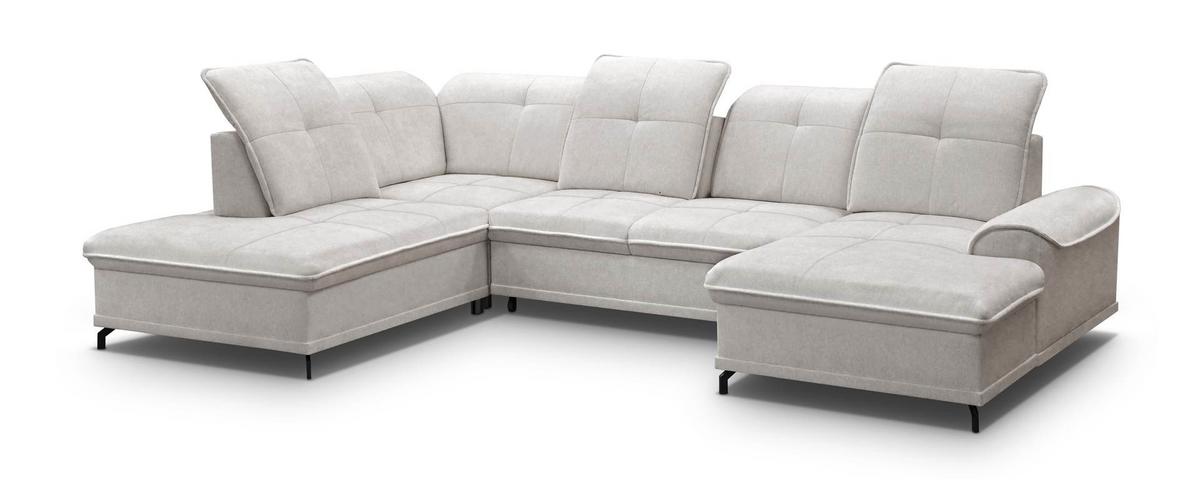 Canapea modulara YOKO - gri deschis, Modern, textil (235/347/183cm) - Luca Bessoni