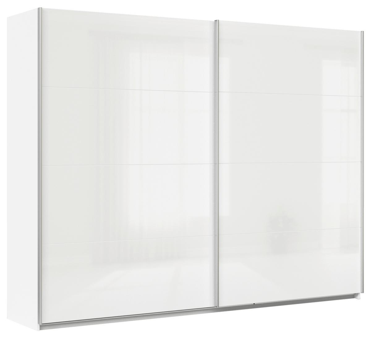 DULAP USI CULISANTE FELDKIRCH - alb/alb lucios intens, Modern, material pe bază de lemn (271/210/62cm)