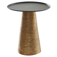 Mizica Wohnling - zlate barve, Design, kovina (40/40/45cm) - MID.YOU