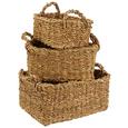Korbset Disha in Naturfarben, 3-teilig - Naturfarben, Weitere Naturmaterialien - Mömax modern living