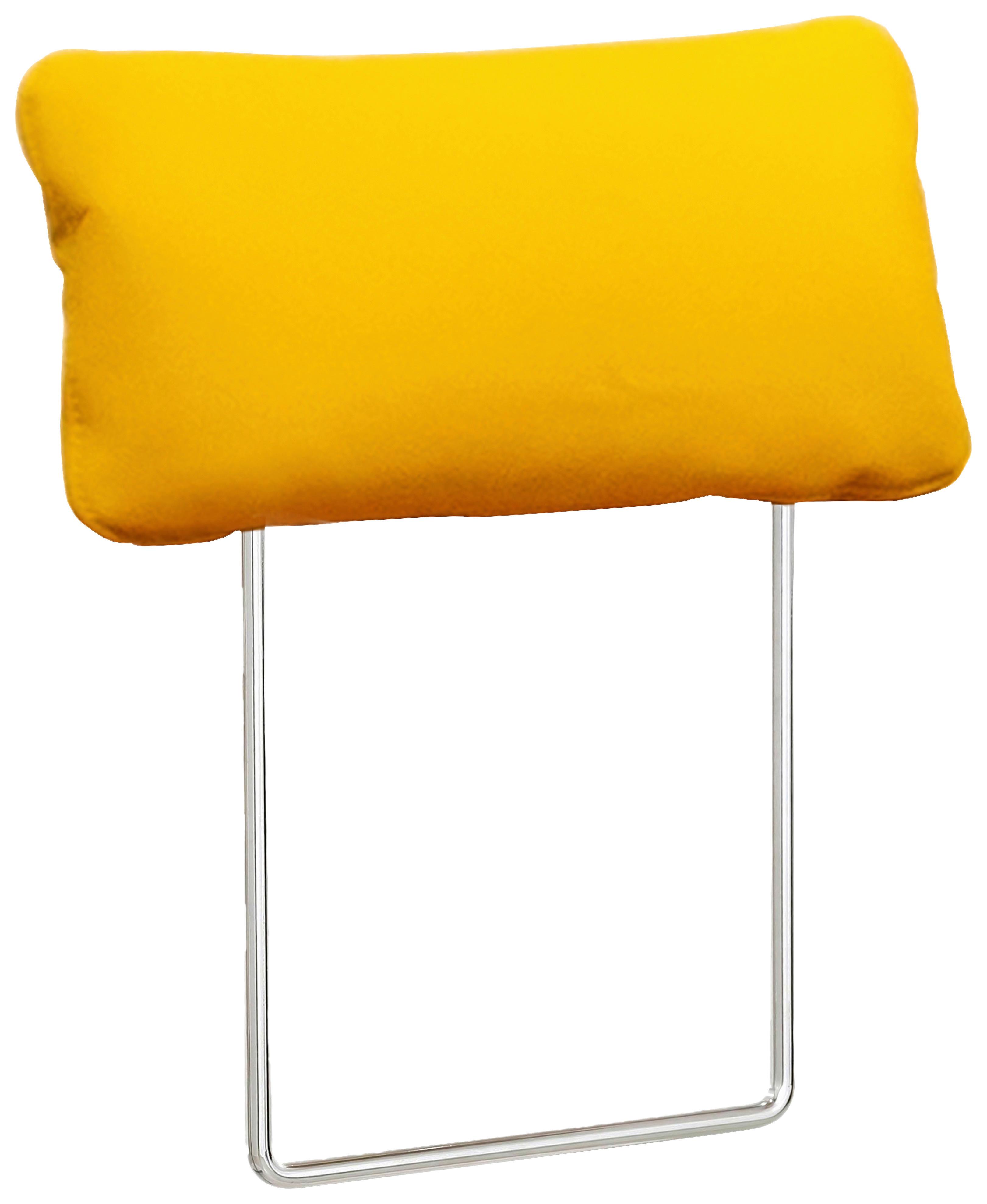 Fejtámla London - currysárga, Modern, bőr