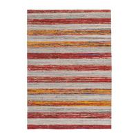 Wollteppich Duarte 210 Natur / Rot 160x230 - Rot/Naturfarben, Basics, Textil (160/230cm) - Kayoom