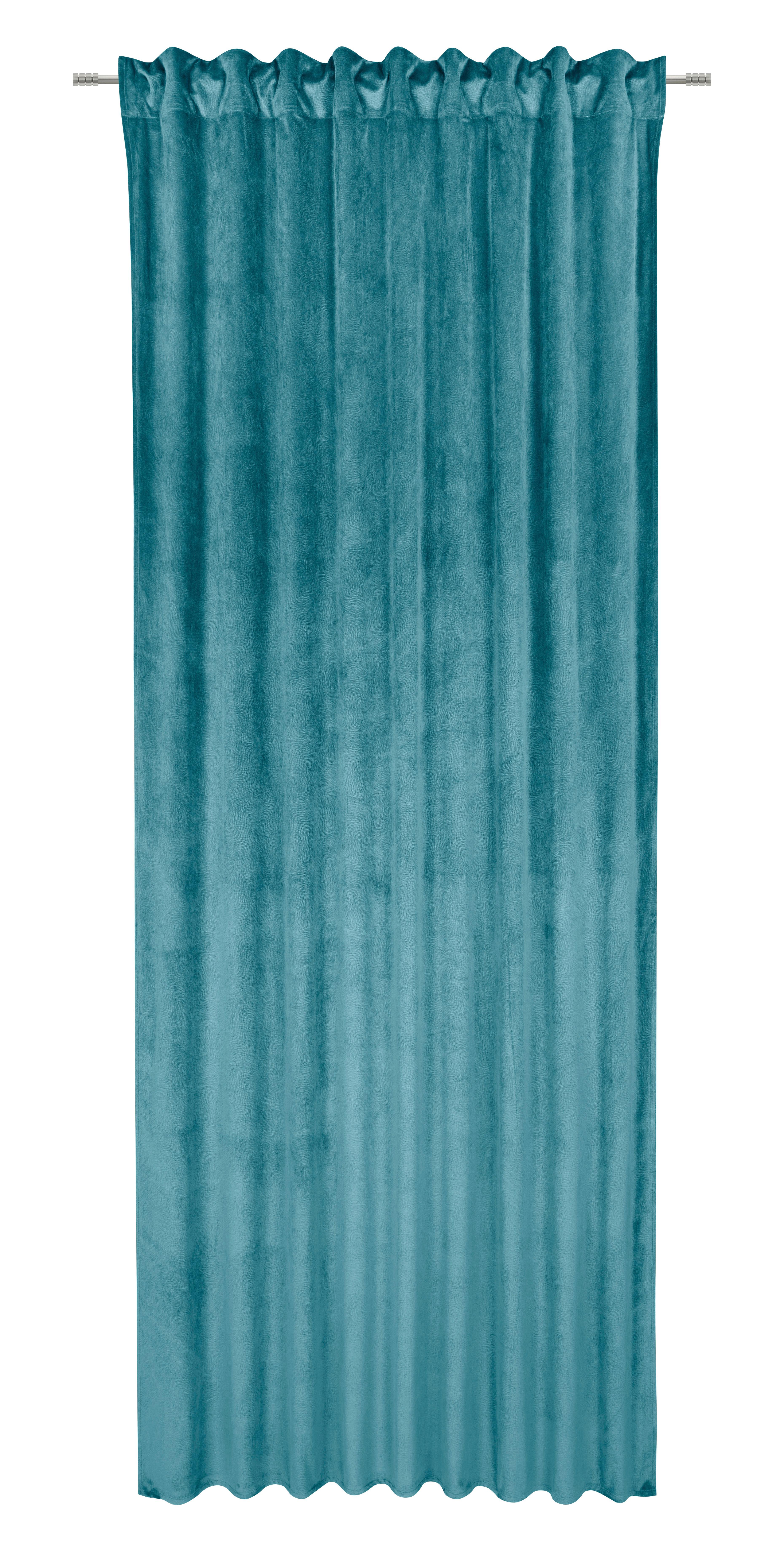 GARDINLÄNGD BIANCA - jadegrön, Klassisk, textil (140/245cm) - Modern Living
