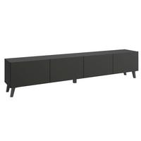 Lowboard Phuket Schwarz - Schwarz, Design, Holzwerkstoff/Kunststoff (190/40/32cm) - P & B