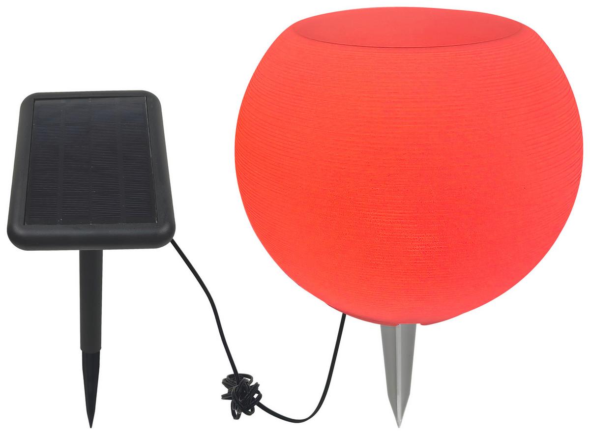 Solarleuchte Vase Weiß max. 2 Watt - Weiß, KONVENTIONELL, Kunststoff (25/20cm) - Modern Living