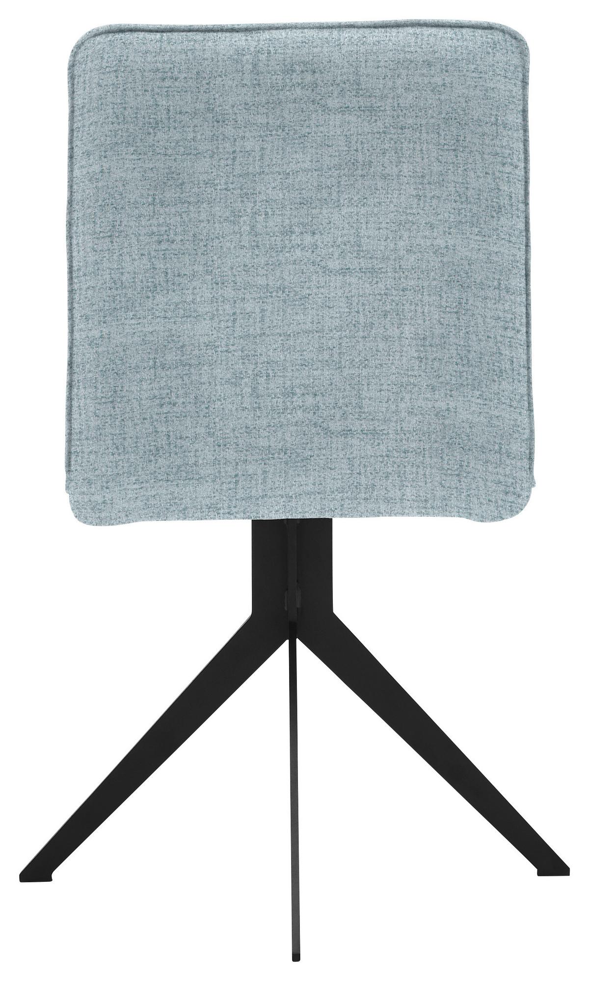 KRZESŁO MALIBU - czarny/jasnoniebieski, Design, metal/tkanina (46,5/87/64cm) - Voleo