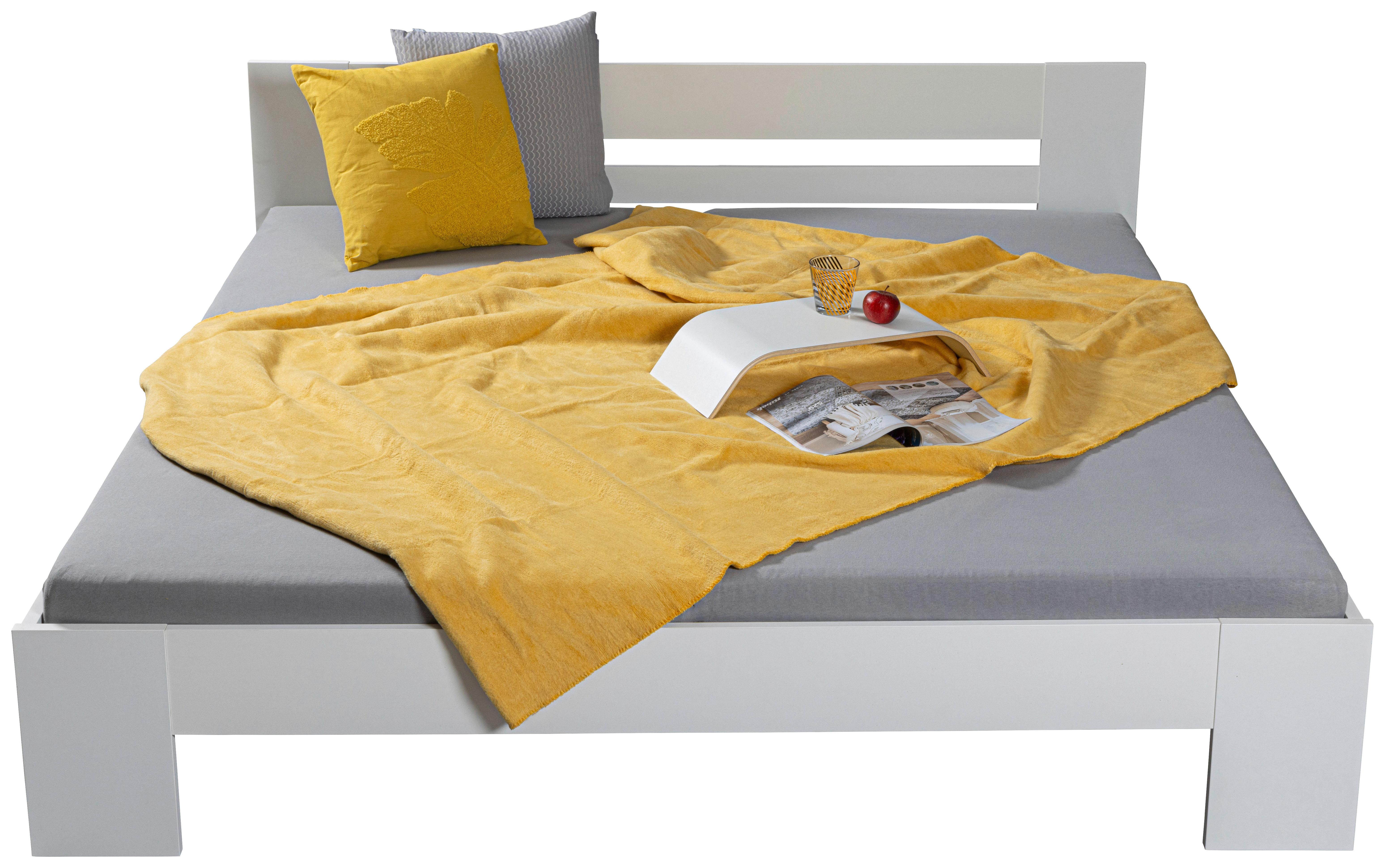 Bett Annik ca. 180x200 cm Weiß - Weiß, MODERN, Holzwerkstoff (180/200cm) - MID.YOU