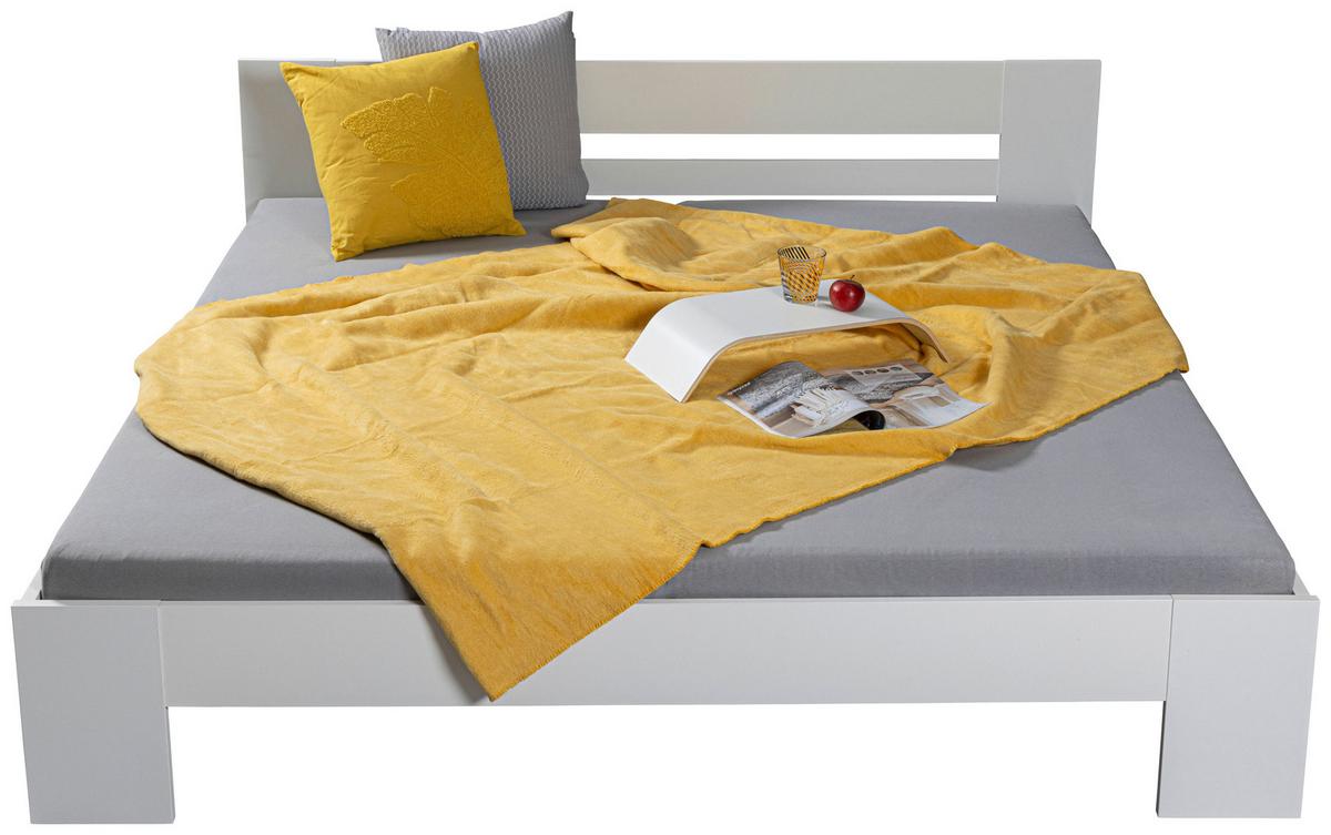 Bett Annik ca. 180x200 cm Weiß - Weiß, MODERN, Holzwerkstoff (180/200cm) - MID.YOU