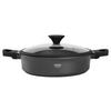 SERVERINGSPANNA BLACK LINE - klar/svart, Klassisk, metall/glas (28/7,5cm) - Gourmesto