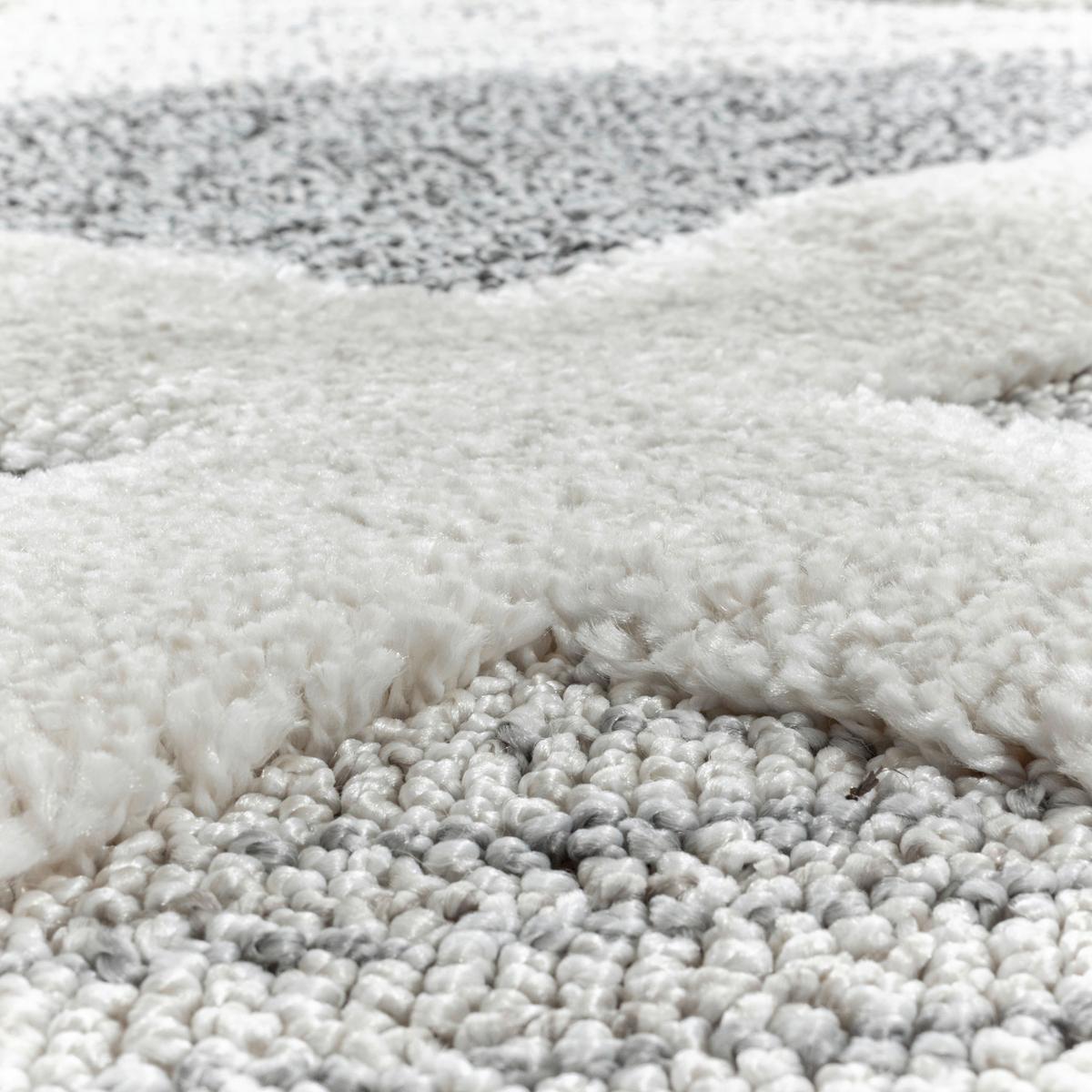 Webteppich Pisa Grau Ø ca. 160cm - Grau, KONVENTIONELL, Textil (160cm)