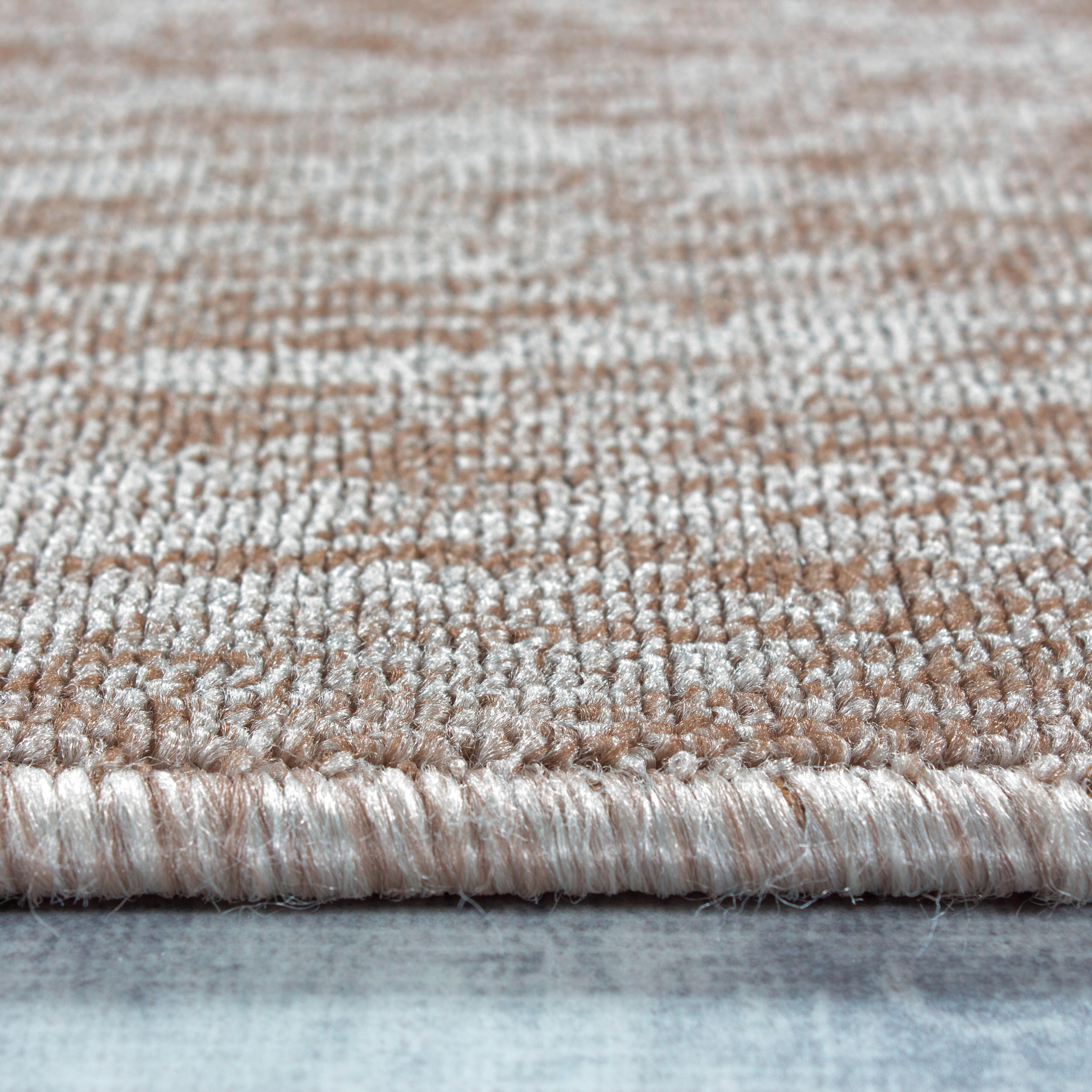 Flachwebeteppich Nizza Beige Ø ca. 120cm - Beige, Design, Textil (120/120cm) - Novel