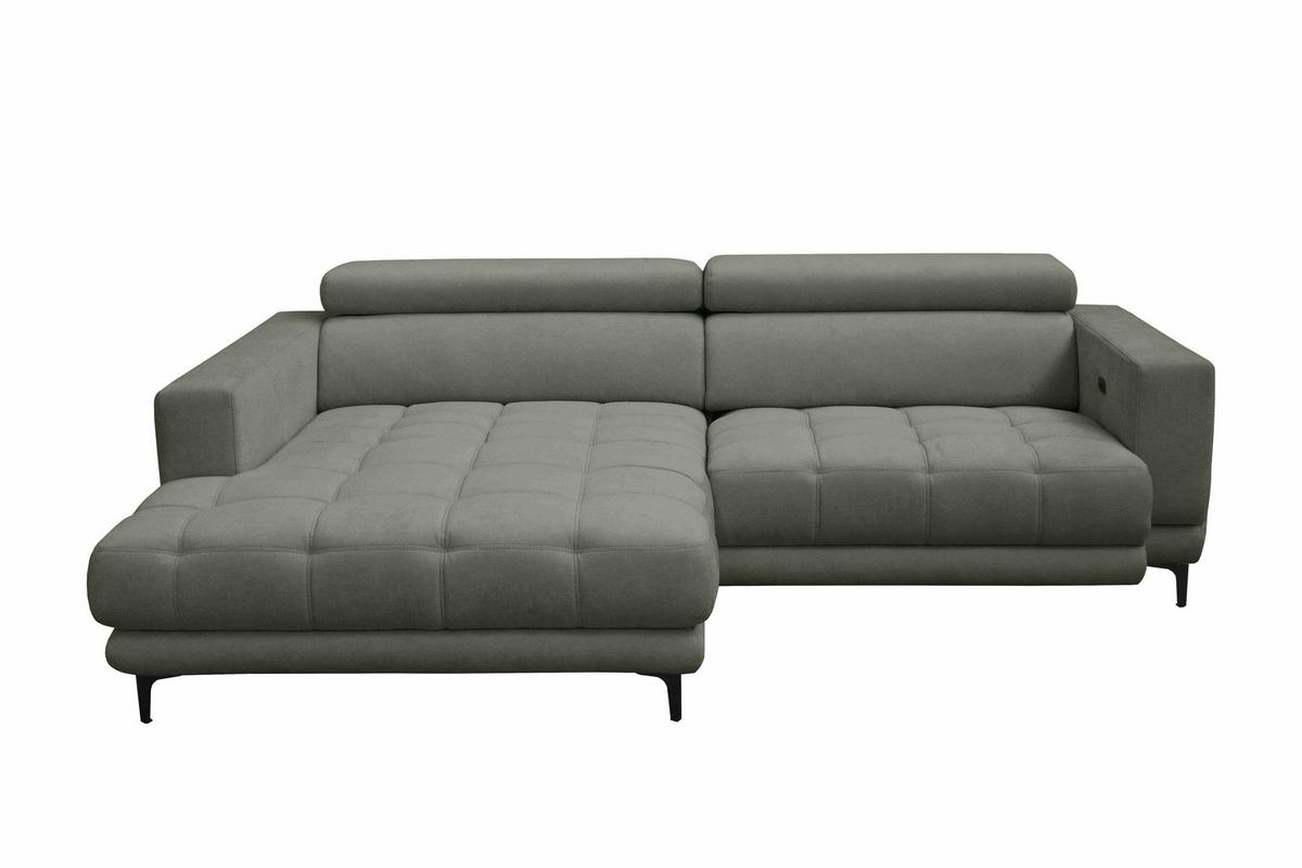 Sarokkanapé Aspen - zöld, Konventionell, faalapú anyag/textil (192/264cm)