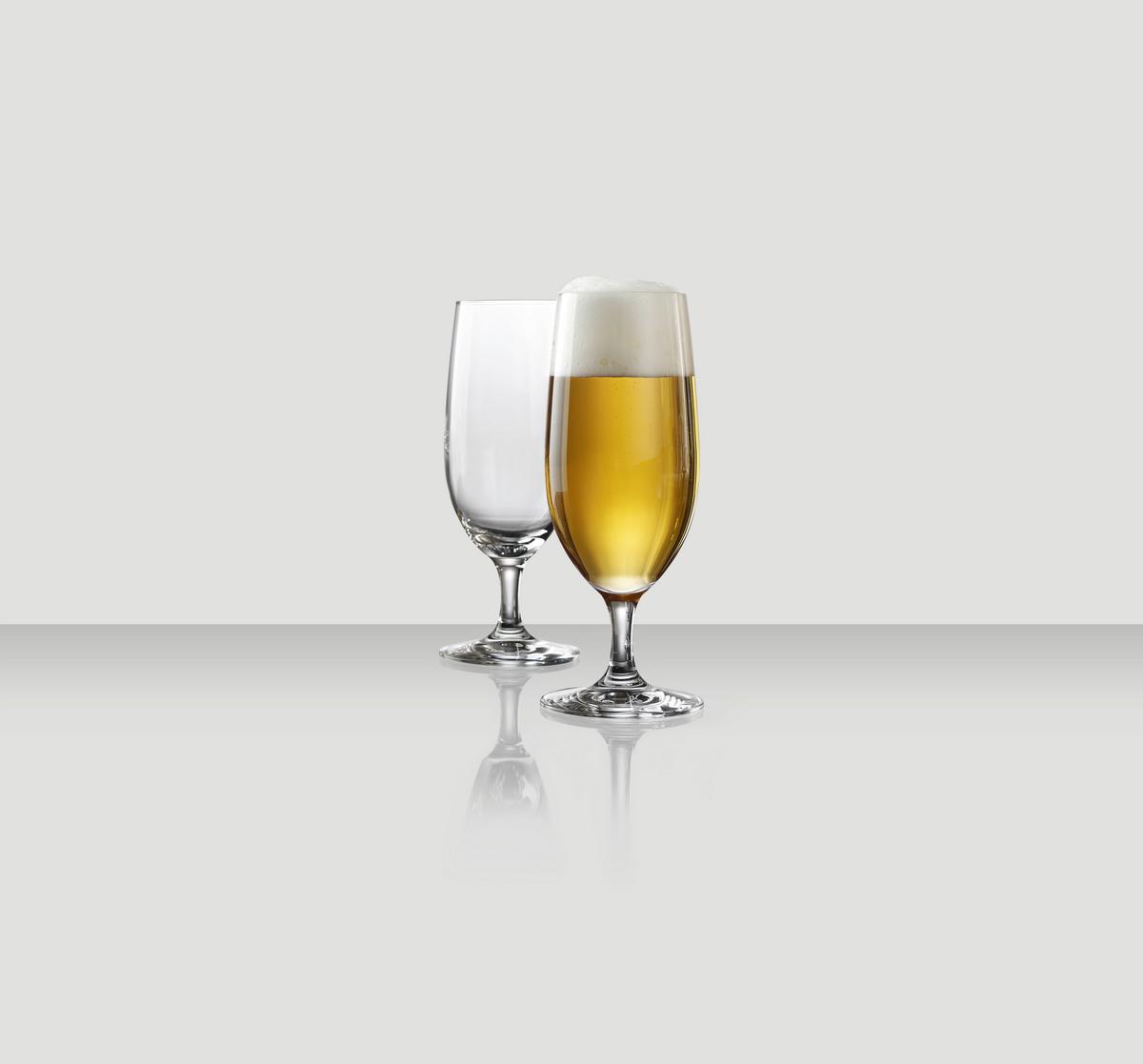 SZKLANKA DO PIWA 118842 - przejrzysty, Basics, szkło (380ml) - Novel