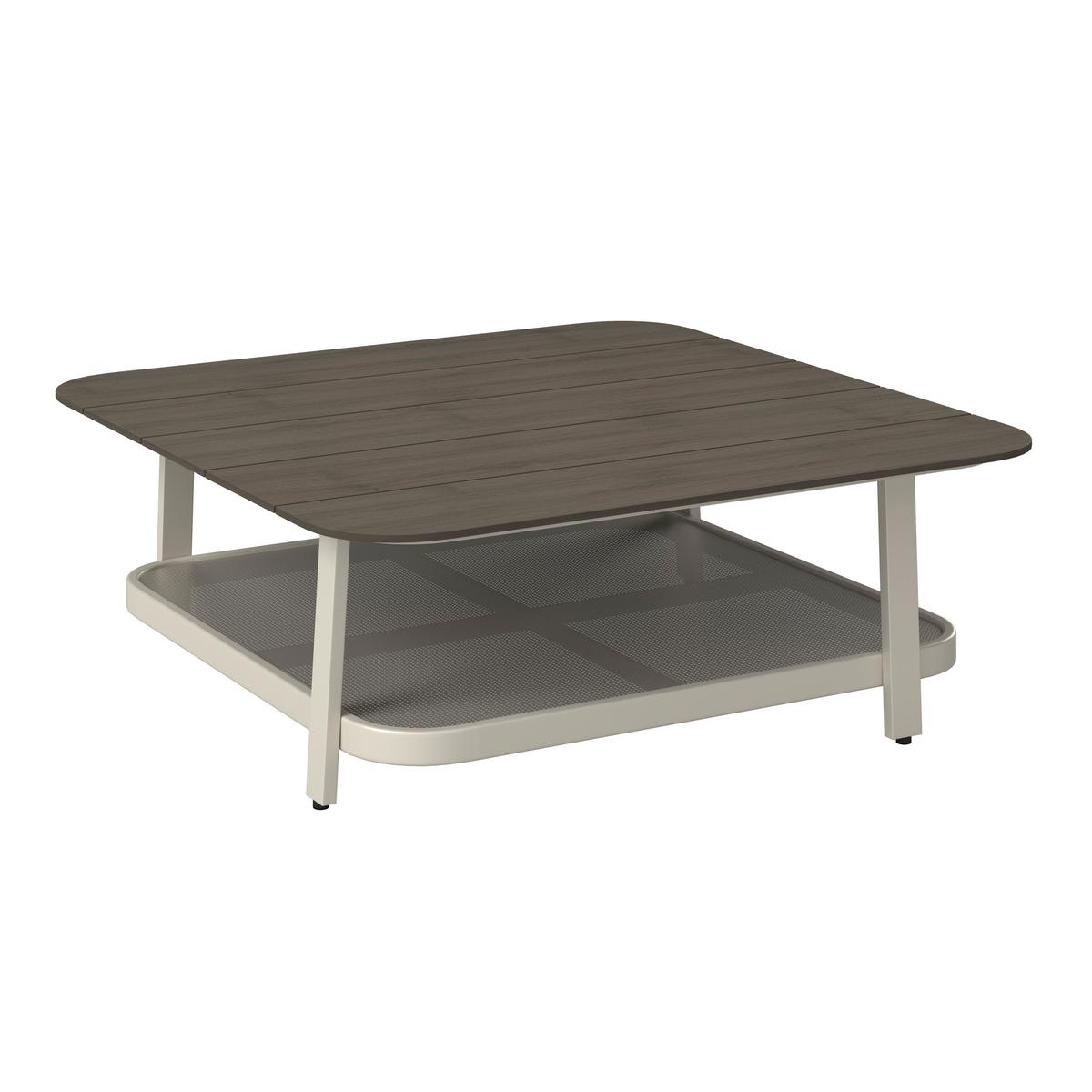 ENSEMBLE LOUNGE MARA - Weiss/Dunkelgrau, Modern, Kunststoff/Textil (269/269cm) - Bessagi Garden
