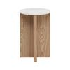 SIDOBORD MATERA -TREND - naturfärgad, Modern, trämaterial/sten (34/54cm) - Premium Living