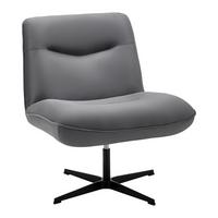 Sessel Selena Grau Samt - Schwarz/Grau, MODERN, Holz/Textil (73/87/79cm) - Bessagi Home