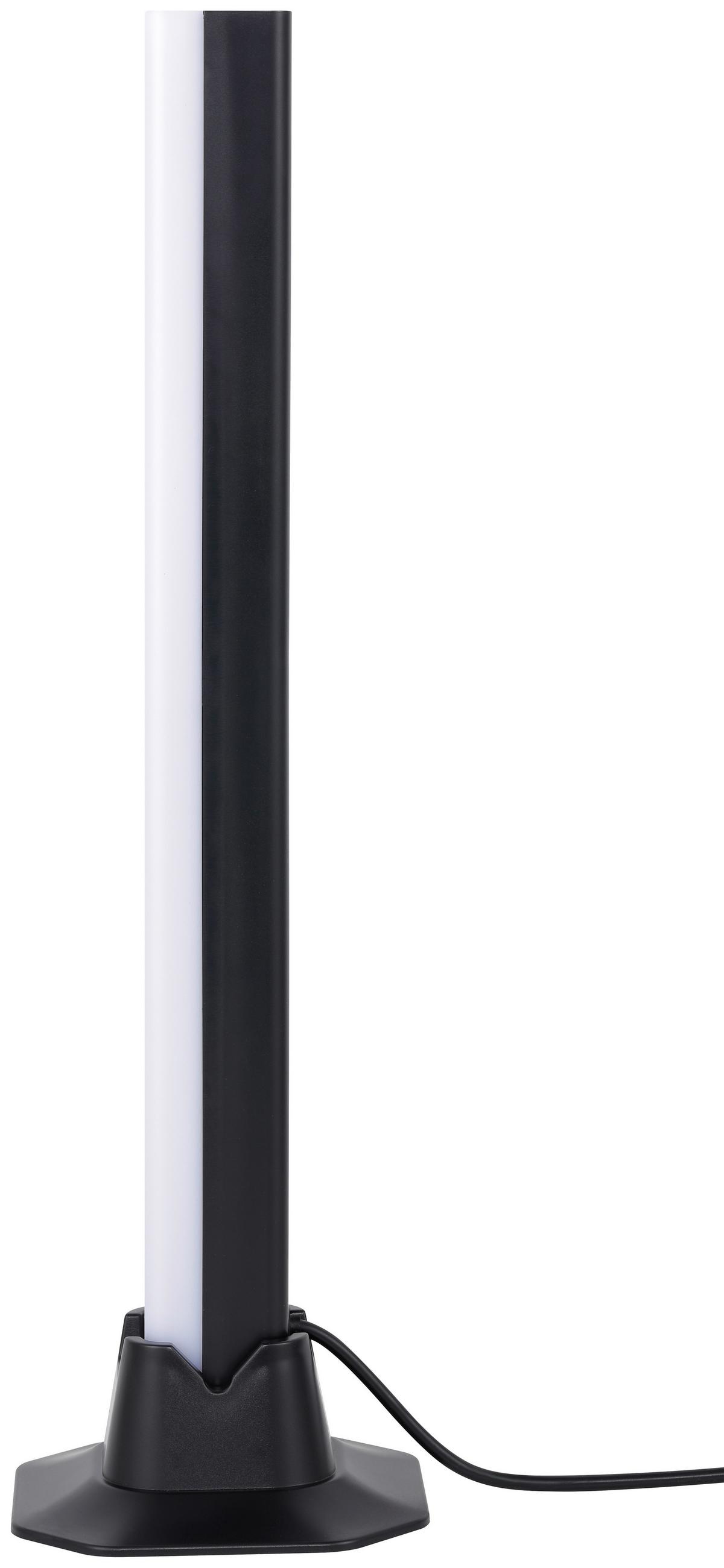 LED Asztali Lámpa Rizi 2db - fekete, Modern, műanyag (9/3/32cm) - Mömax