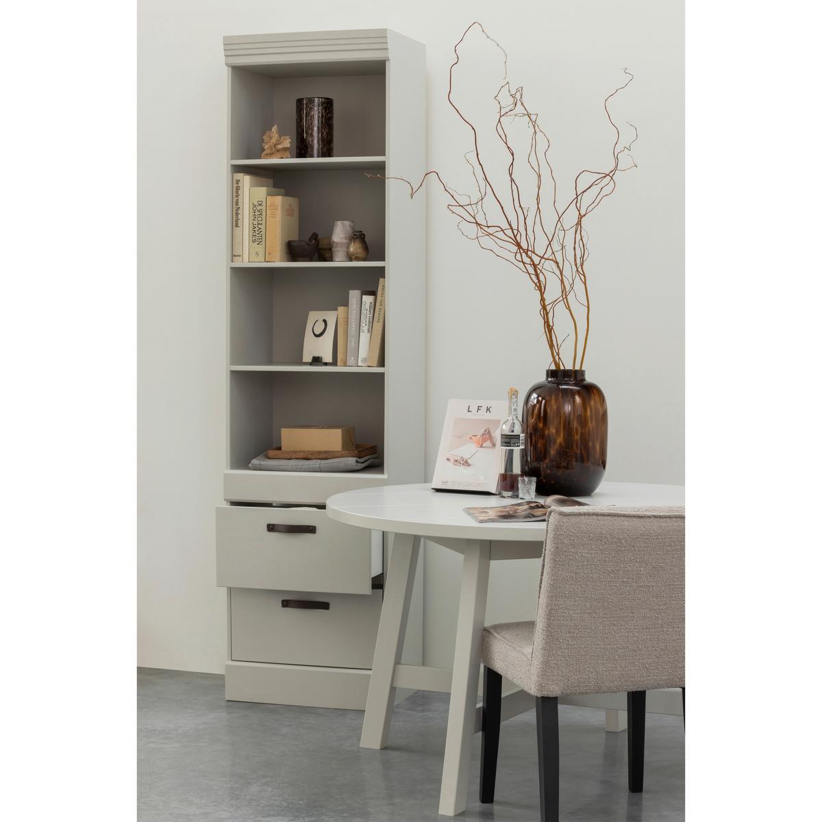 Mehrzweckschrank Bold Weiß - Weiß, Design, Holz (54/215/43cm) - Livetastic